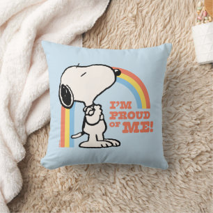 Peanuts   Snoopy I'm Proud of Me Cushion