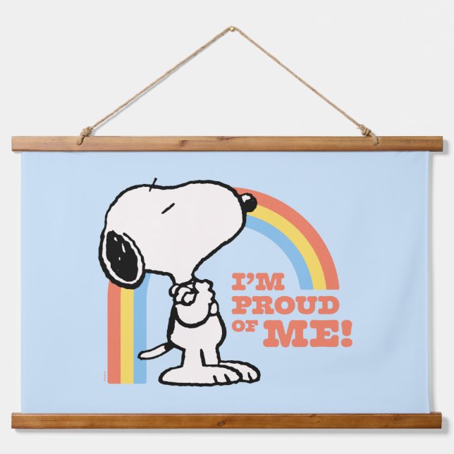 Peanuts | Snoopy I'm Proud of Me Hanging Tapestry (Front)