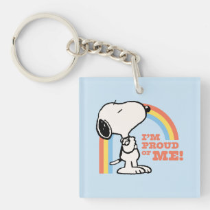 Peanuts Snoopy I'm Proud of Me Key Ring