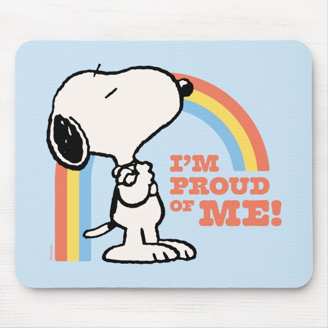 Peanuts | Snoopy I'm Proud of Me Mouse Mat (Front)
