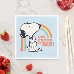 Peanuts   Snoopy I'm Proud of Me Napkin