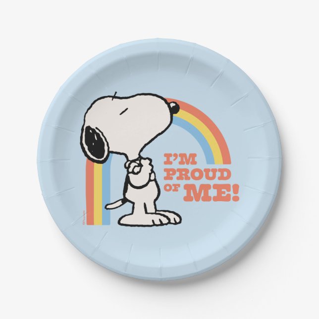 Peanuts | Snoopy I'm Proud of Me Paper Plate (Front)