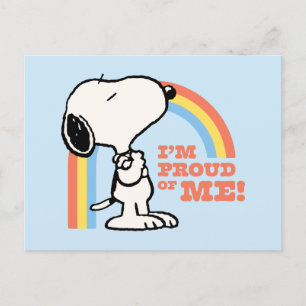 Peanuts   Snoopy I'm Proud of Me Postcard