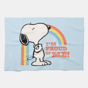 Peanuts   Snoopy I'm Proud of Me Tea Towel