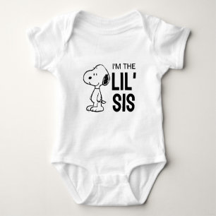 Peanuts Snoopy   I'm the Little Sister Baby Bodysuit