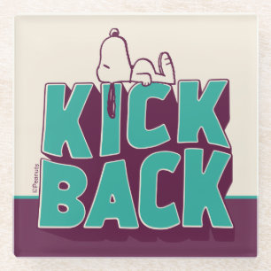 Peanuts Snoopy Kickback Glass Coaster