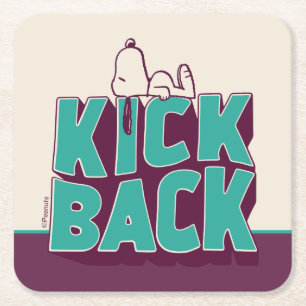 Peanuts Snoopy Kickback Square Paper Coaster