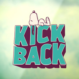 Peanuts   Snoopy Kickback Window Cling