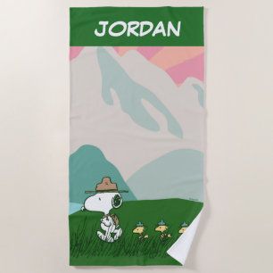 Peanuts   Snoopy Leader of the Pack Beach Towel