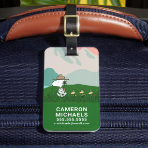 Peanuts   Snoopy Leader of the Pack Luggage Tag