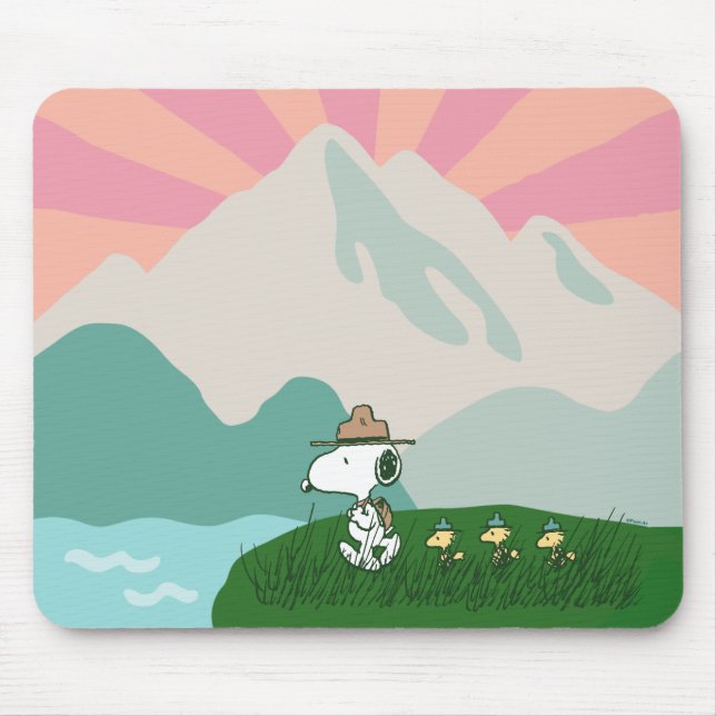 Peanuts | Snoopy Leader of the Pack Mouse Mat (Front)