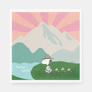 Peanuts   Snoopy Leader of the Pack Napkin