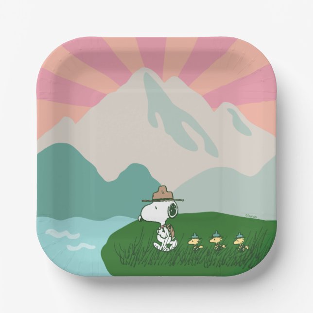 Peanuts | Snoopy Leader of the Pack Paper Plate (Front)
