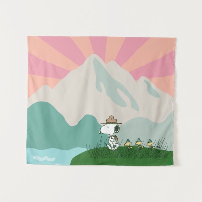 Peanuts | Snoopy Leader of the Pack Tapestry (Front (Horizontal))