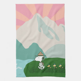 Peanuts   Snoopy Leader of the Pack Tea Towel