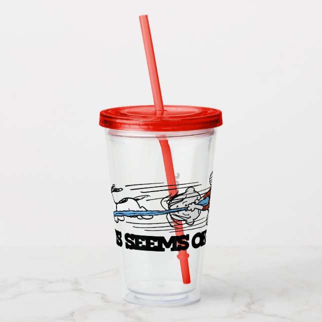 Peanuts | Snoopy & Linus Acrylic Tumbler (Left)