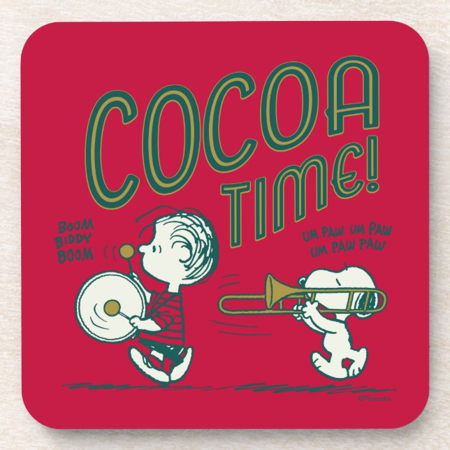 Peanuts | Snoopy & Linus Cocoa Time Coaster (Front)