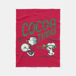 Peanuts   Snoopy & Linus Cocoa Time Fleece Blanket