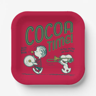 Peanuts   Snoopy & Linus Cocoa Time Paper Plate