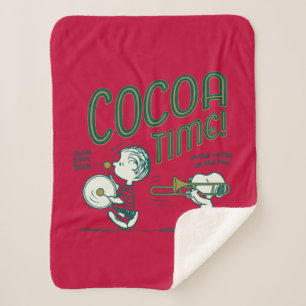 Peanuts   Snoopy & Linus Cocoa Time Sherpa Blanket