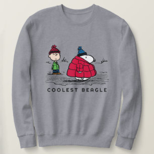 Peanuts   Snoopy & Linus Down Filled Jacket Sweatshirt
