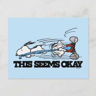 Peanuts   Snoopy & Linus Postcard