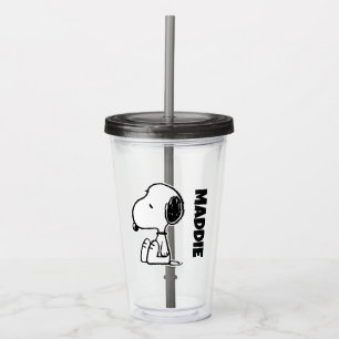 Peanuts Snoopy Looking Down Acrylic Tumbler