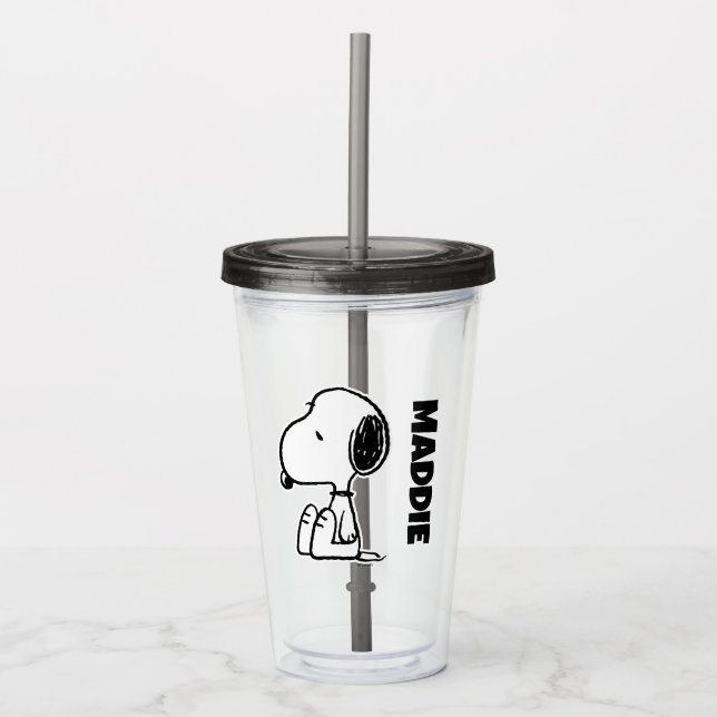 Peanuts | Snoopy Looking Down Acrylic Tumbler (Front)