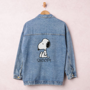 Peanuts   Snoopy Looking Down Denim Jacket