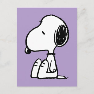 Peanuts   Snoopy Looking Down Postcard