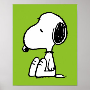 Peanuts Snoopy Looking Down Poster