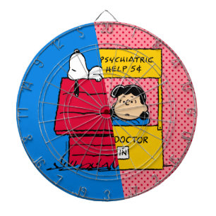 Peanuts Snoopy & Lucy Half & Half Dartboard