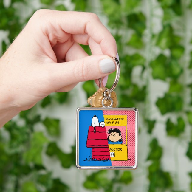 Peanuts | Snoopy & Lucy Half & Half Key Ring (Hand)