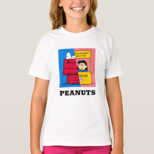 Peanuts   Snoopy & Lucy Half & Half T-Shirt