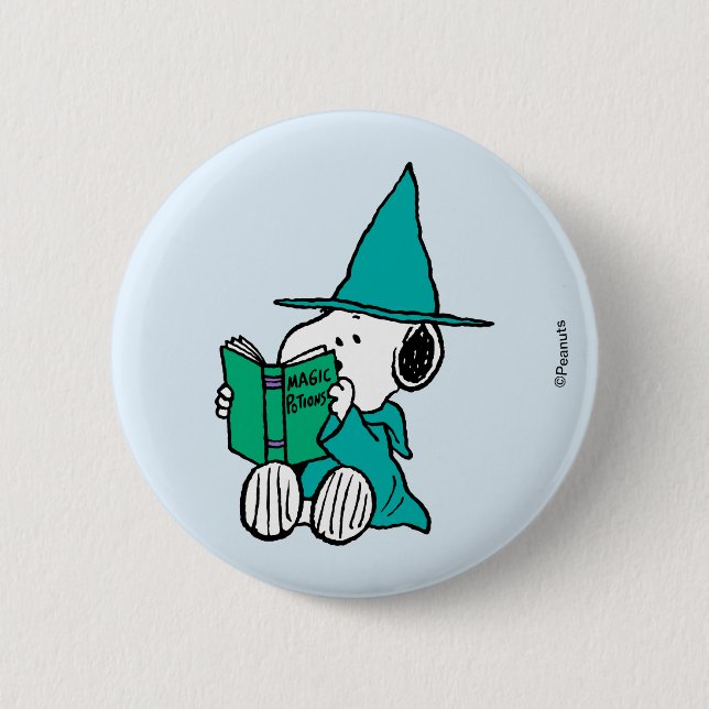 Peanuts Snoopy Magic Potions Halloween 6 Cm Round Badge (Front)