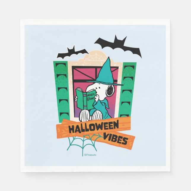Peanuts Snoopy Magic Potions Halloween Napkin (Front)