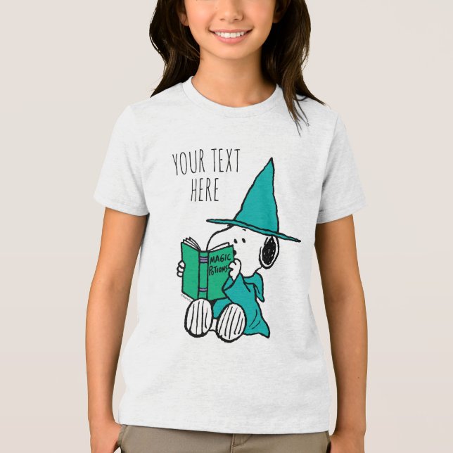 Peanuts Snoopy Magic Potions Halloween Tri-Blend Shirt (Front)