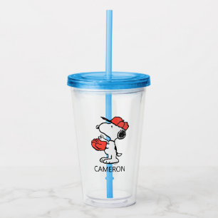 Peanuts Snoopy Making the Catch Acrylic Tumbler