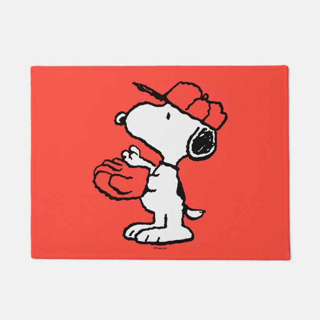 Peanuts | Snoopy Making the Catch Doormat (Front)