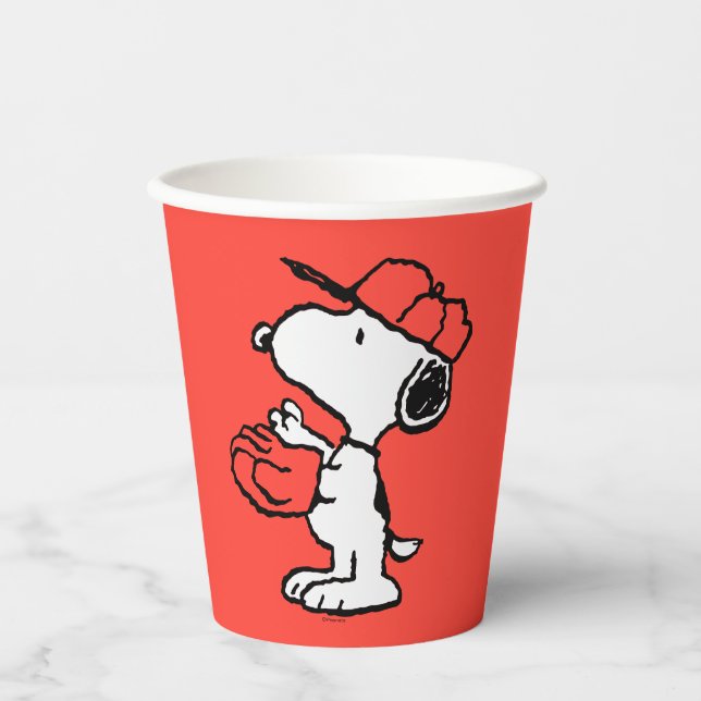 Peanuts | Snoopy Making the Catch Paper Cups (Front)
