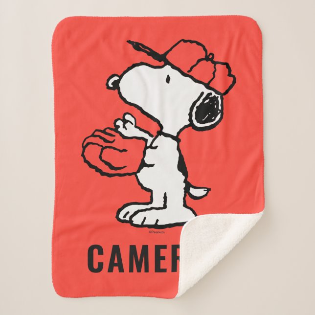Peanuts | Snoopy Making the Catch Sherpa Blanket (Front)