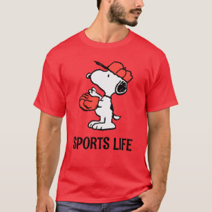 Peanuts   Snoopy Making the Catch T-Shirt