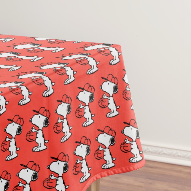 Peanuts | Snoopy Making the Catch Tablecloth (In Situ)