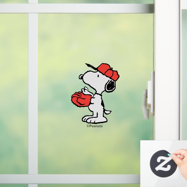 Peanuts | Snoopy Making the Catch Window Cling (Home)