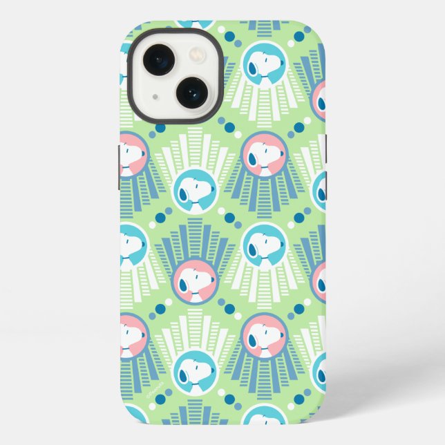 Peanuts | Snoopy Mint Green Deco Dreams Pattern iPhone Case (Back)