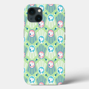 Peanuts Snoopy Mint Green Deco Dreams Pattern iPhone 13 Case