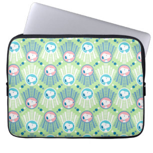 Peanuts   Snoopy Mint Green Deco Dreams Pattern Laptop Sleeve