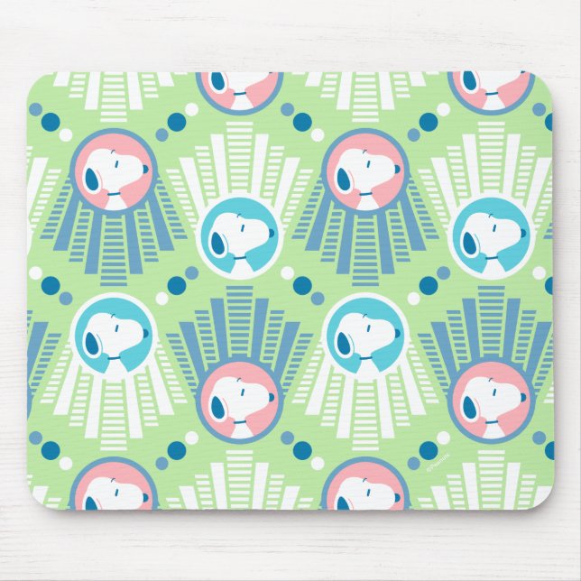 Peanuts | Snoopy Mint Green Deco Dreams Pattern Mouse Mat (Front)