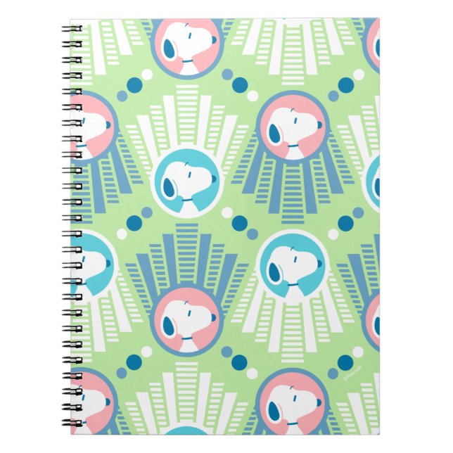 Peanuts | Snoopy Mint Green Deco Dreams Pattern Notebook (Front)