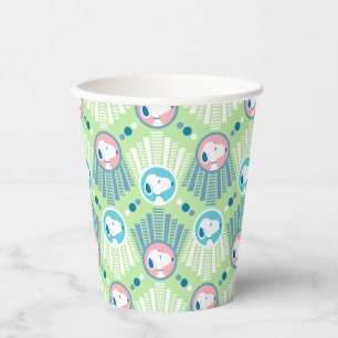 Peanuts Snoopy Mint Green Deco Dreams Pattern Paper Cups